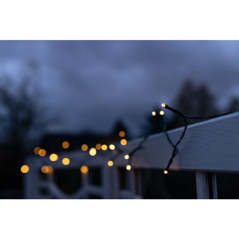 Adina solcelle lyskæde (100 LED, varm hvid)