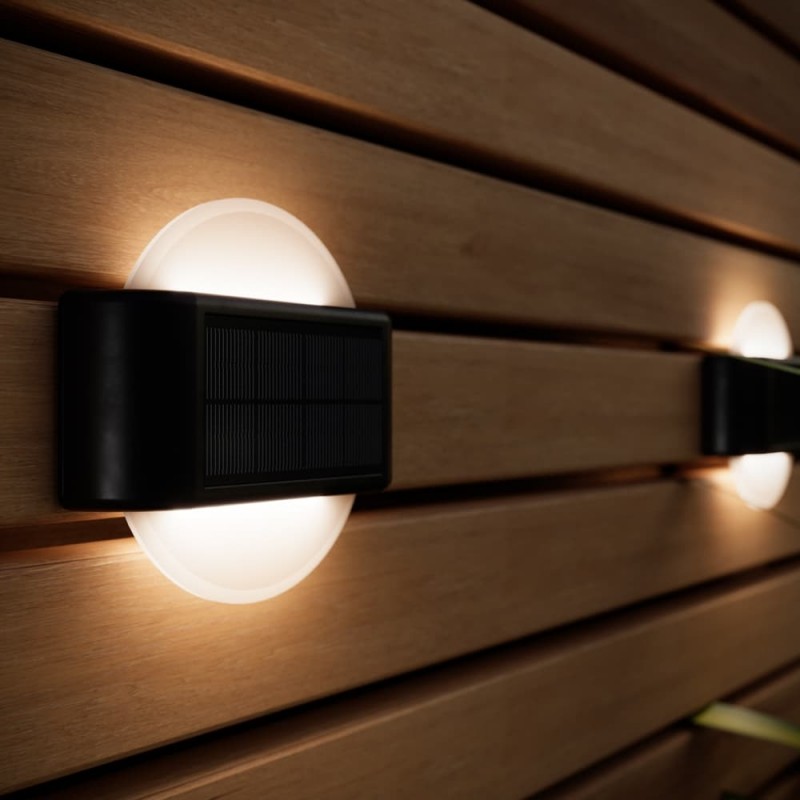 Burton solcelle væglampe (sæt af 2)