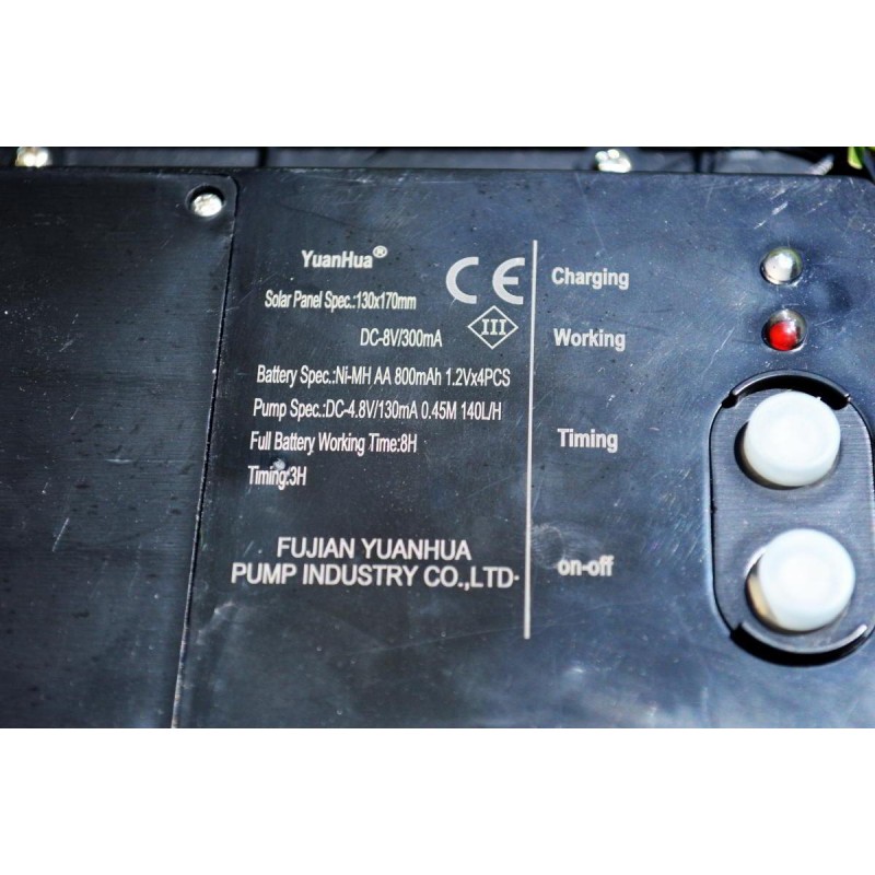 Solcellepanel til Vandfontæne