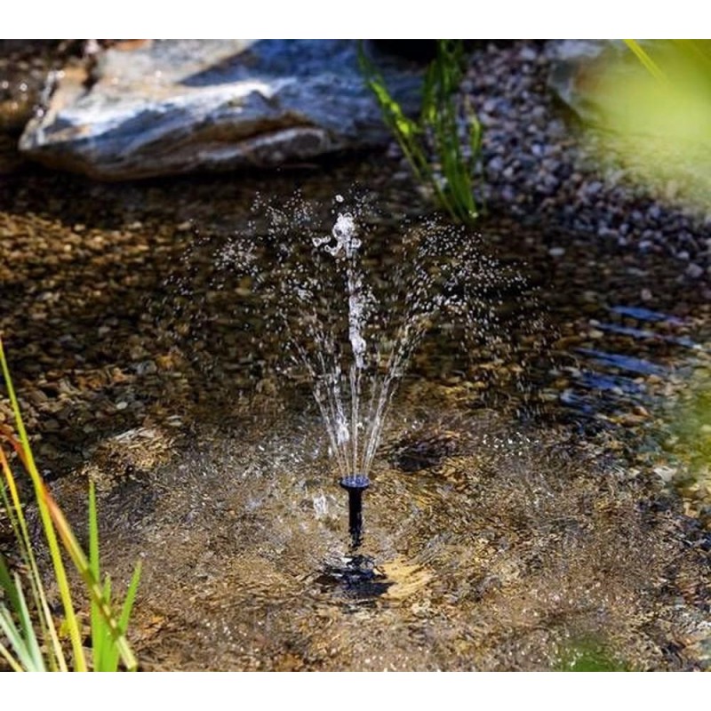 Minispringvand med solceller