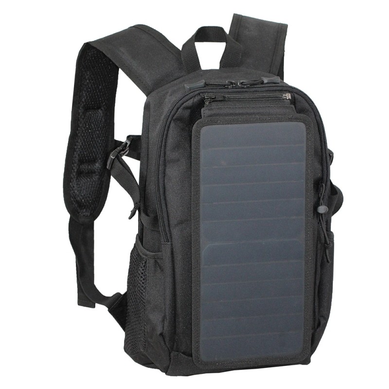 Eceen solcelle rygsæk (sort, 6,5W)