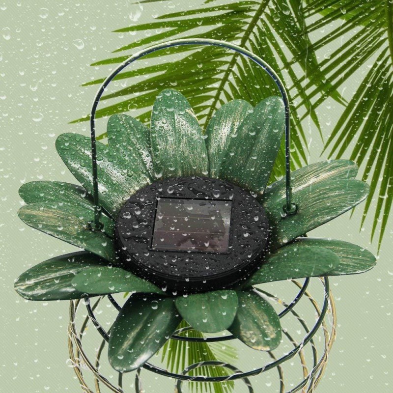 Sliced ananasformet solcellelampe