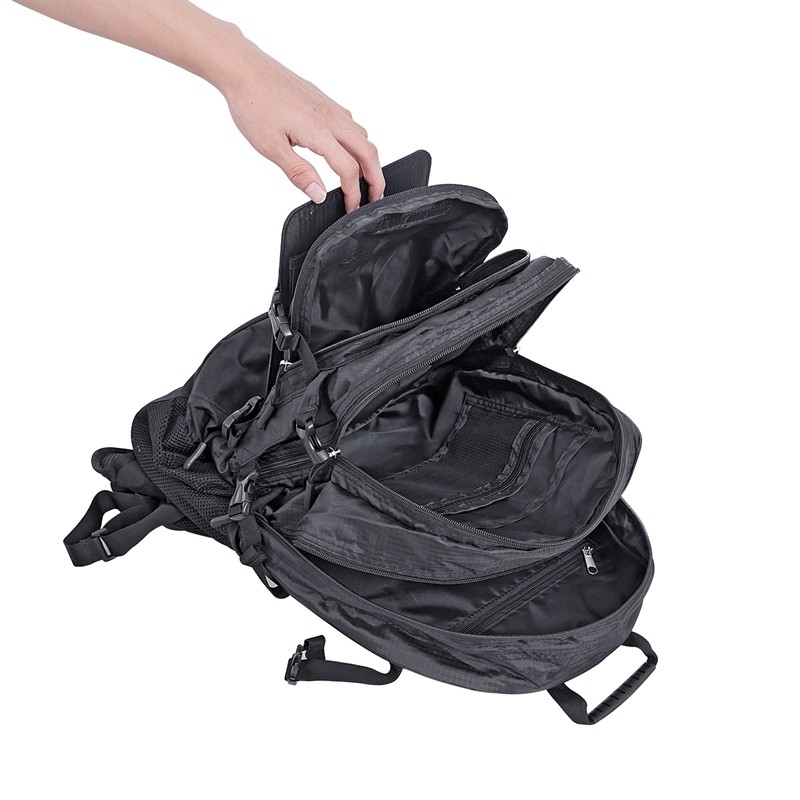 Eceen solcelle vandrerygsæk (sort, 6,5W)