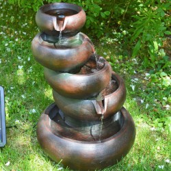 Solcelle Fontæne "Fire Vandfald"