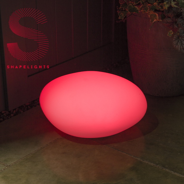 Oval Lampe på Solceller